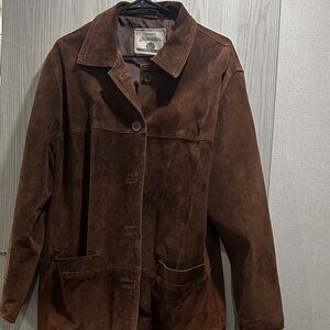 St. John's Bay Rich Brown Leather Jacket